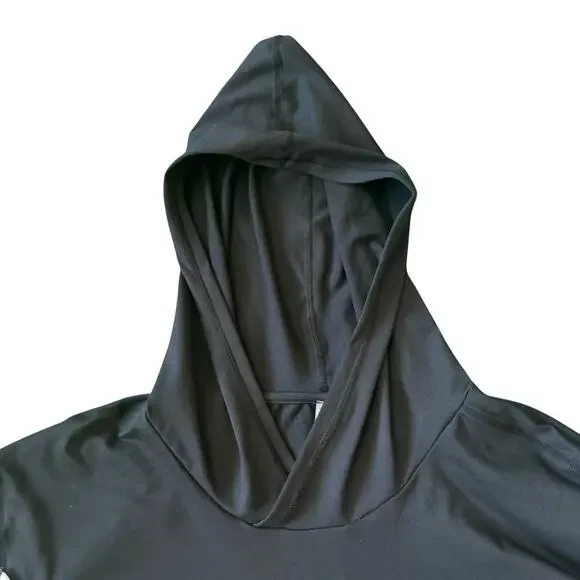 Free People Movement Black Long Sleeve Hooded Athletic Top size medium - Picture 5 of 7